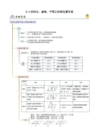 高中数学人教A版 (2019)必修 第二册8.4 空间点、直线、平面之间的位置关系优秀同步测试题