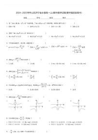2024～2025学年山东济宁金乡县高一(上)期中数学试卷(青华园实验高中)[原题+解析]