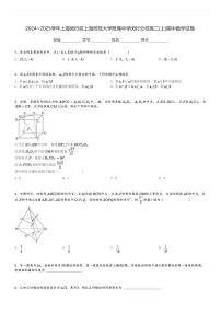 2024～2025学年上海闵行区上海师范大学附属中学闵行分校高二(上)期中数学试卷[原题+解析]