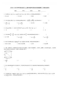 2024～2025学年湖北高三(上)期中数学试卷(名校联盟第二次联合测评)[原题+解析]