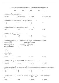 2024～2025学年河北沧州沧县高三(上)期中数学试卷(沧县中学 11月)[原题+解析]