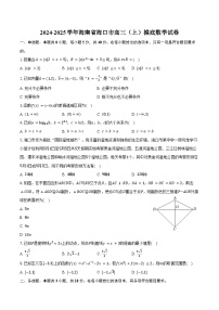 2024-2025学年海南省海口市高三（上）摸底数学试卷（含答案）