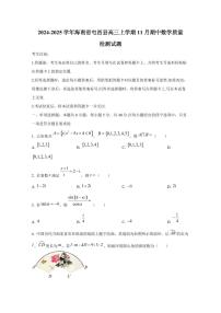 2024-2025学年海南省屯昌县高三上学期11月期中数学质量检测试题