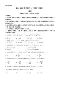 福建省泉州市安溪县2024～2025学年高三(上)期中测评试卷数学(含解析)