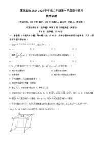 福建省厦门市、泉州市五校2024-2025学年高二上学期11月期中联考数学试题（Word版附解析）