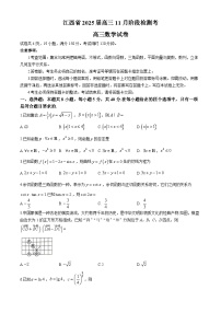 江西省上进联考2024-2025学年高三上学期11月阶段检测考试数学试卷