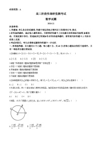 山东省潍坊市2024-2025学年高三上学期11月期中阶段性调研监测考试数学试题