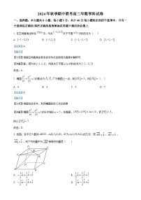 福建省泉州市永春第二中学等学校2024-2025学年高二上学期期中联考数学试题（解析版）-A4