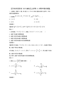 2025届辽宁省点石联考高三(上)11月期中数学试卷（解析版）