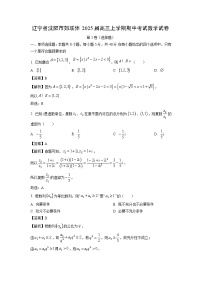 2025届辽宁省沈阳市郊联体高三(上)期中考试数学试卷（解析版）