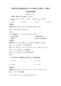 2025届天津市五区县重点校联考高三(上)11月期中联考数学试卷（解析版）