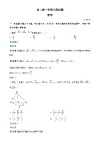 广东省梅州市兴宁市第一中学2024-2025学年高二上学期11月期中考试数学试题（解析版）-A4