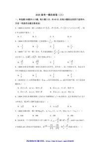 2025高考一模数学仿真卷(三)试卷(含解析)