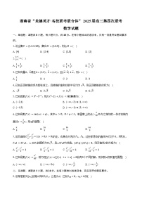 湖南省炎德英才名校联考联合体2024-2025学年高三上学期第四次联考试题 数学 含答案