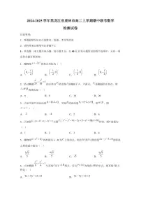 2024-2025学年黑龙江省虎林市高二上学期期中联考数学检测试卷（含解析）
