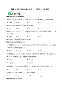 专题16 圆锥曲线的综合应用（十大题型7大易错题）（题型 易错）讲练-备考2025年高考数学一轮复习高频考点 方法总结（新高考通用）