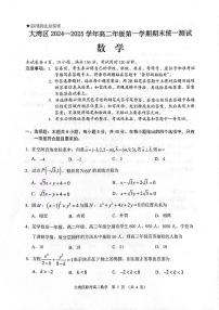 广东省大湾区2024-2025学年高二上学期期末统一测试数学试卷