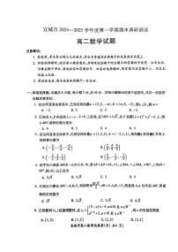 安徽省宣城市2024-2025学年高二上学期期末调研测试数学试题