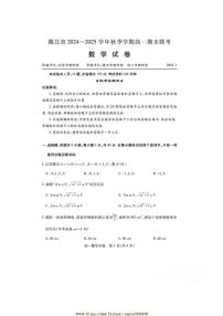 2024～2025学年湖北省高一上期末联考(月考)数学试卷(含解析)