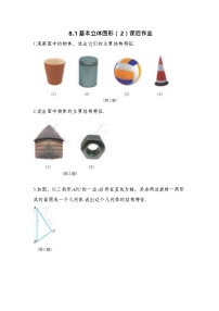 高中数学人教A版 (2019)必修 第二册第八章 立体几何初步8.1 基本立体图形第二课时练习
