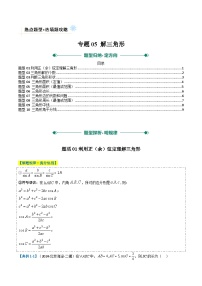 专题05 解三角形(10类题型全归纳）-2025年高考数学二轮热点题型归纳与变式演练（北京专用）