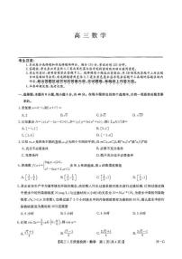 九师联盟2025届高三上学期1月期末质量检测数学试题（PDF版附解析）
