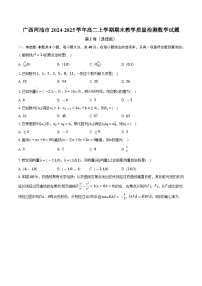广西河池市2024-2025学年高二上学期期末教学质量检测数学试题