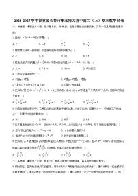 2024-2025学年吉林省长春市东北师大附中高二（上）期末数学试卷（含答案）