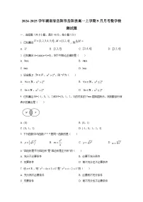 2024-2025学年湖南省岳阳市岳阳县高一上册9月月考数学检测试题（含解析）