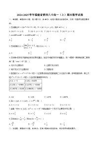 2024-2025学年福建省莆田八中高一（上）期末数学试卷（含答案）