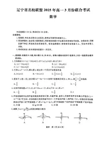 辽宁名校联盟2024-2025学年高一下学期3月考试 数学（含答案）