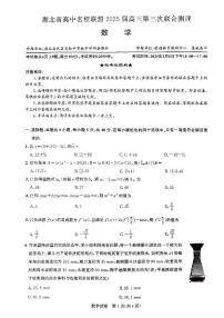 湖北省高中名校联盟第三次联合测评2025届高三数学测评卷（含答案）