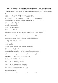 2024-2025学年江西省景德镇一中19班高一（上）期末数学试卷（含答案）