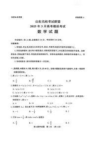 2025山东省名校考试联盟高三下学期3月高考模拟试题数学PDF版含解析
