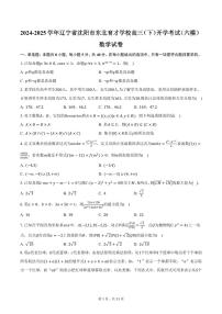 2024-2025学年辽宁省沈阳市东北育才学校高三（下）开学考试（六模）数学试卷（含答案）