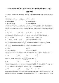 辽宁省沈阳市东北育才学校2025届高三下学期开学考试（暨第六次模拟）数学试卷（含答案）