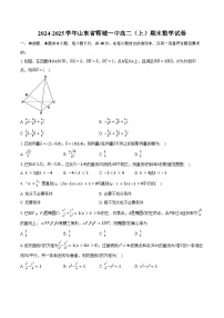 2024-2025学年山东省郓城一中高二（上）期末数学试卷（含答案）