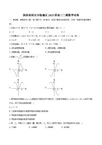 陕西省西安市临潼区2025届高三二模数学试卷（含答案）