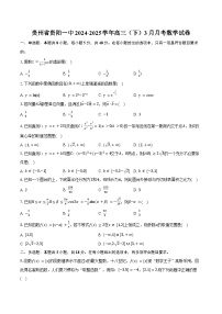 贵州省贵阳一中2024-2025学年高三（下）3月月考数学试卷（含解析）