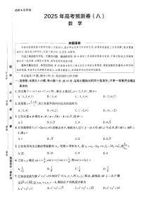 2025金考卷高考预测卷数学试卷八（新高考）+答案