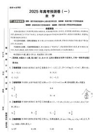 2025金考卷高考模拟预测卷数学试卷一（新高考）试题及答案