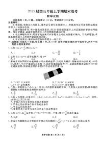 2025届衡水金卷高三上学期期末考试数学（含答案）