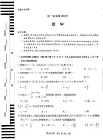 2025届河南省天一大联考高三3月春季模拟检测数学试卷（含答案）