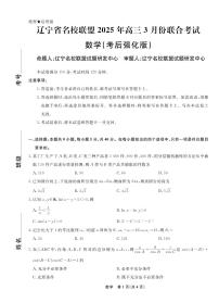 2025届辽宁省名校联盟高三3月考后强化 数学试卷（含答案）