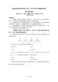 数学丨湖北省部分高中协作体2025届高三下学期4月期中联考数学试卷及答案