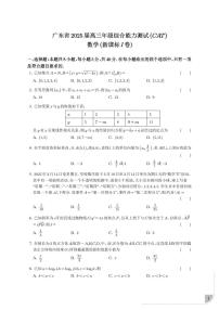 广东省2025届高三下学期3月综合能力测试（燕博园联考CAT）数学试卷【含答案】