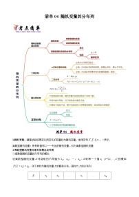 备战高二数学下学期期中（人教B）清单04 随机变量的分布列（考点梳理）（原卷版）