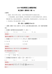 2025年高考第三次模拟考试卷：数学（新高考Ⅰ卷01）（解析版）