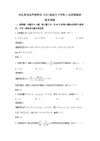 河北省保定市博野县2025届高三下学期3月质量检测数学试卷（解析版）