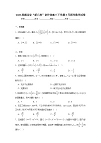 2025届湖北省“新八校”协作体高三下学期5月联考数学试卷（无答案）